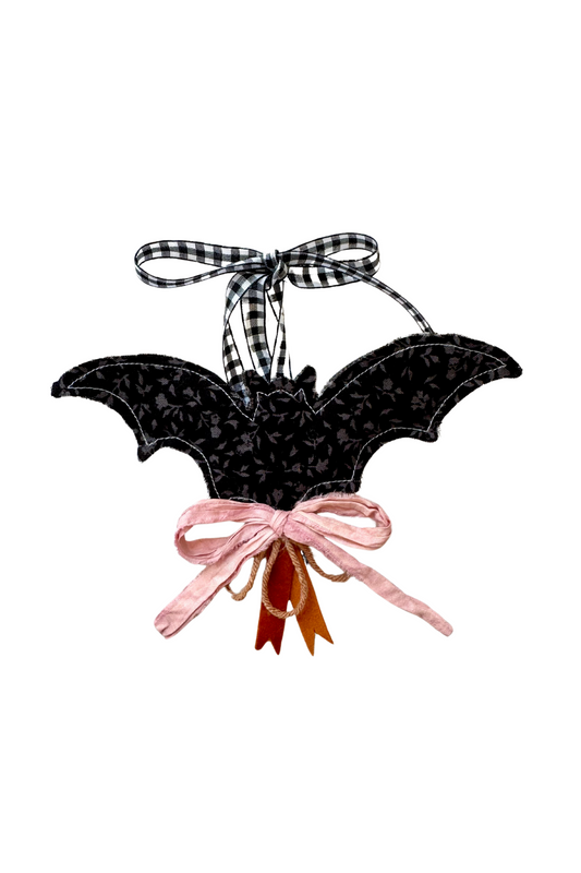 Black Floral Bat