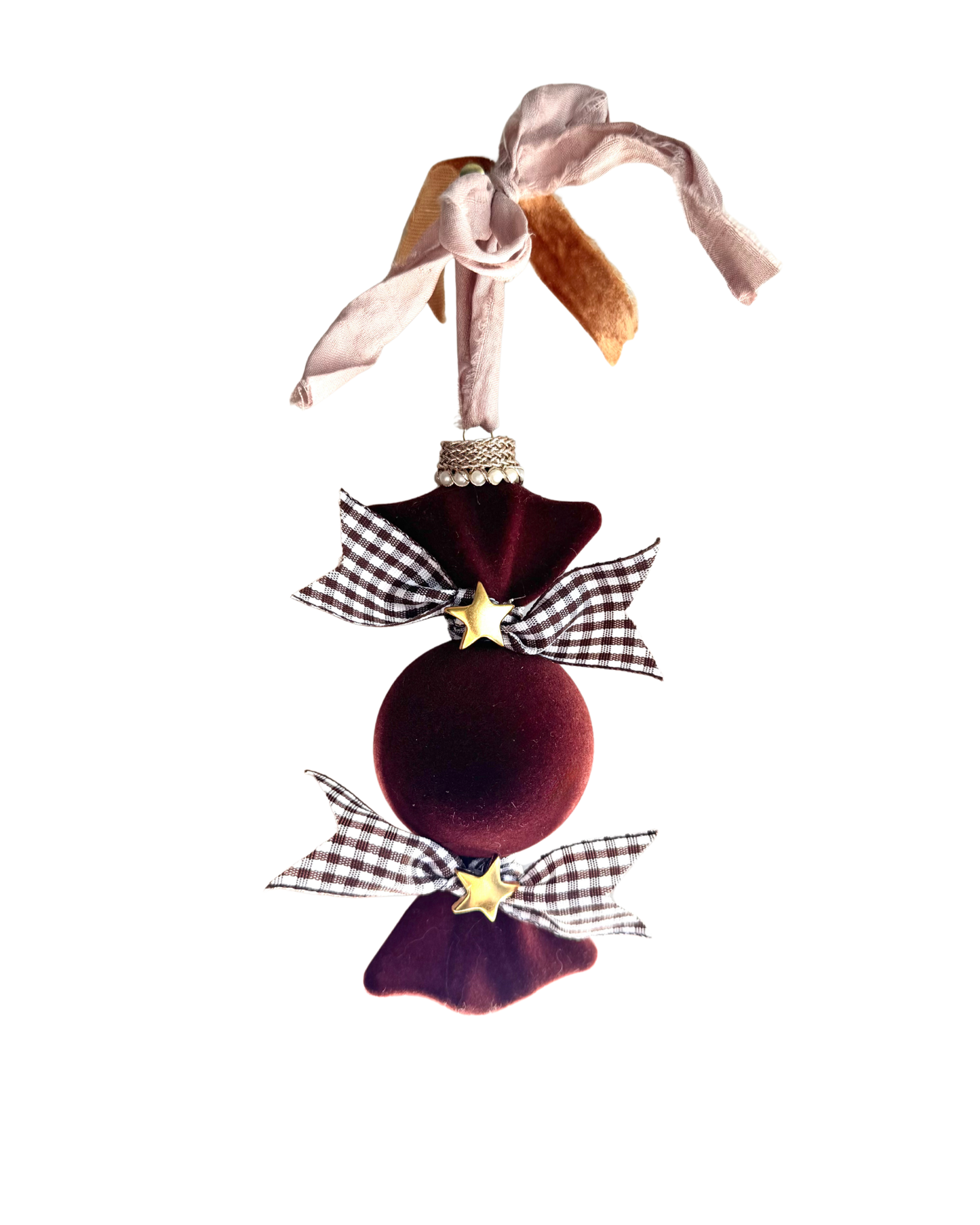 Brown Candy Cane Ornament #1