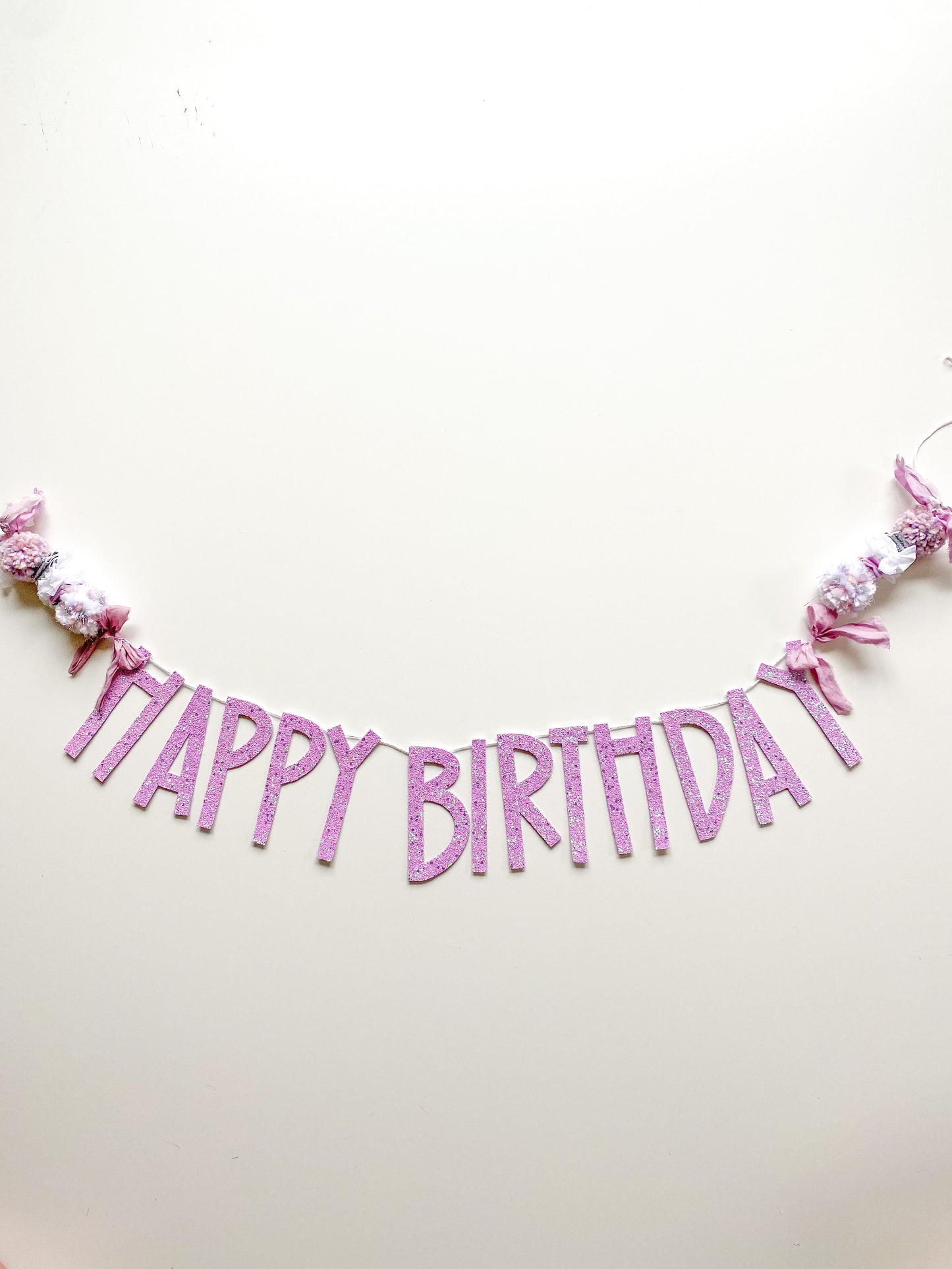 Lavender Happy Birthday Banner