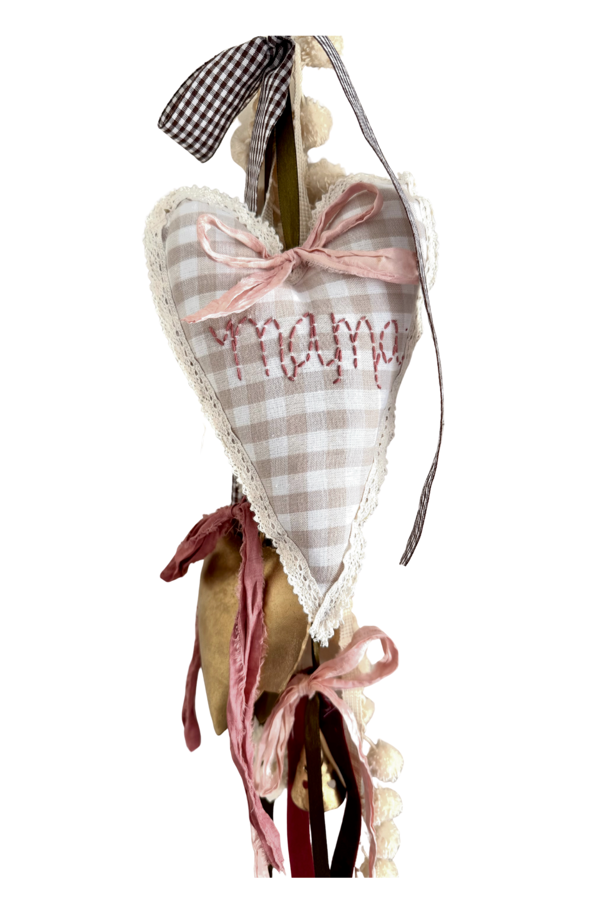 Mama Door Hanger with Heart Bell