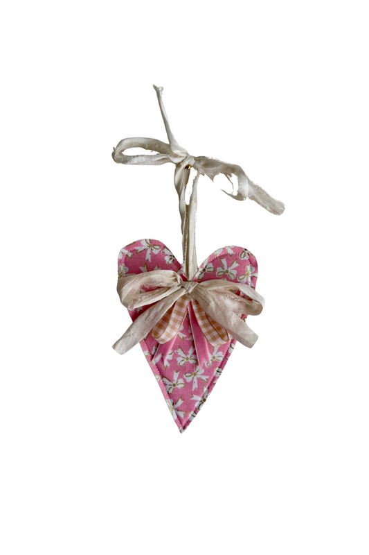 Mini Pink Bow Heart