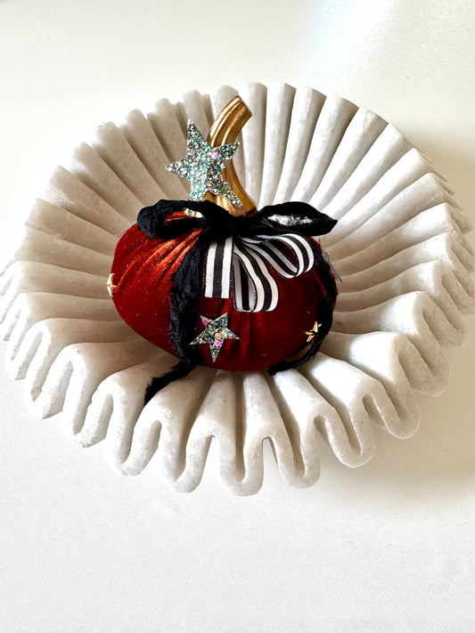 Orange Velvet Pumpkin