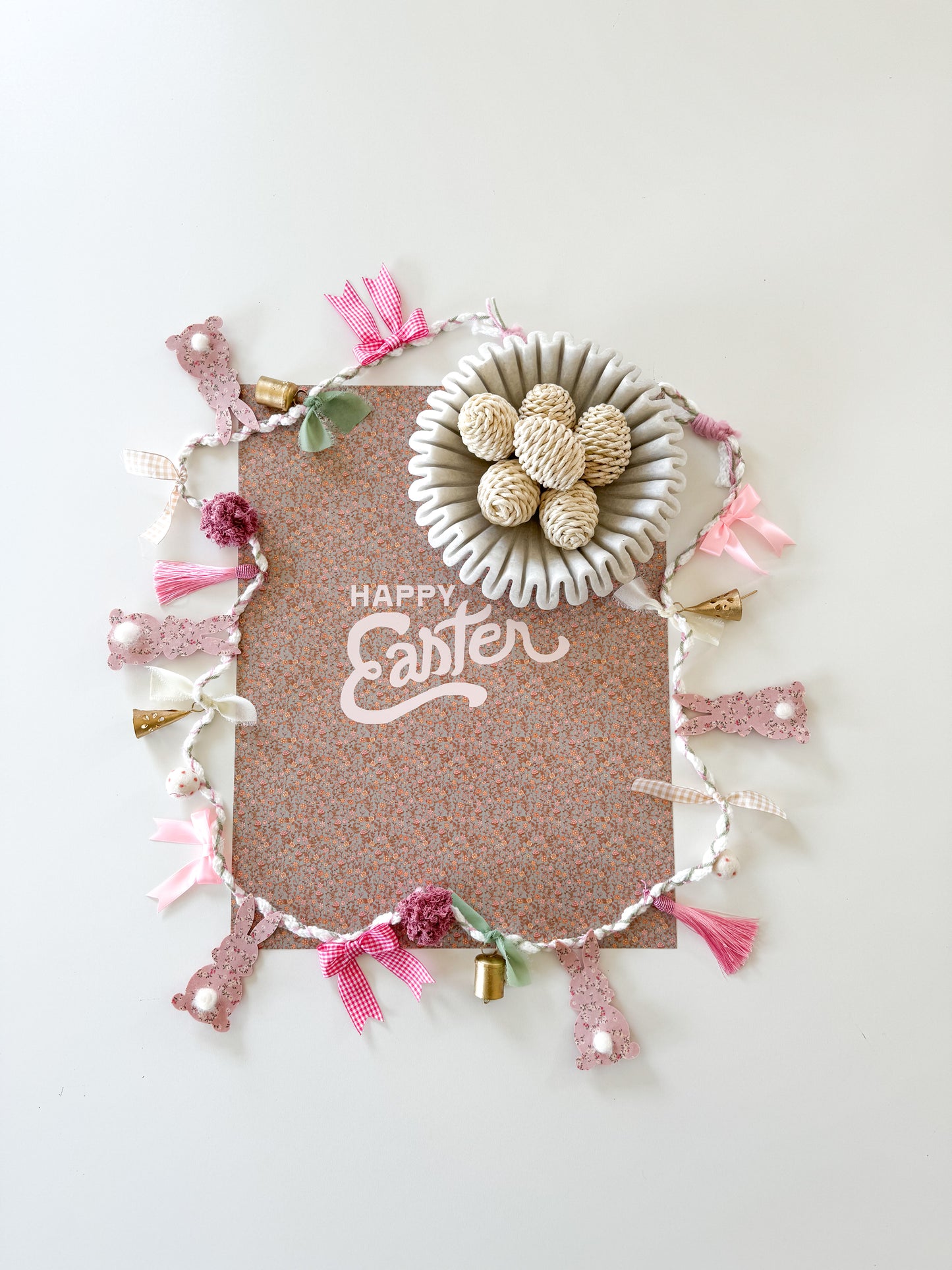 Pink Bunny Garland