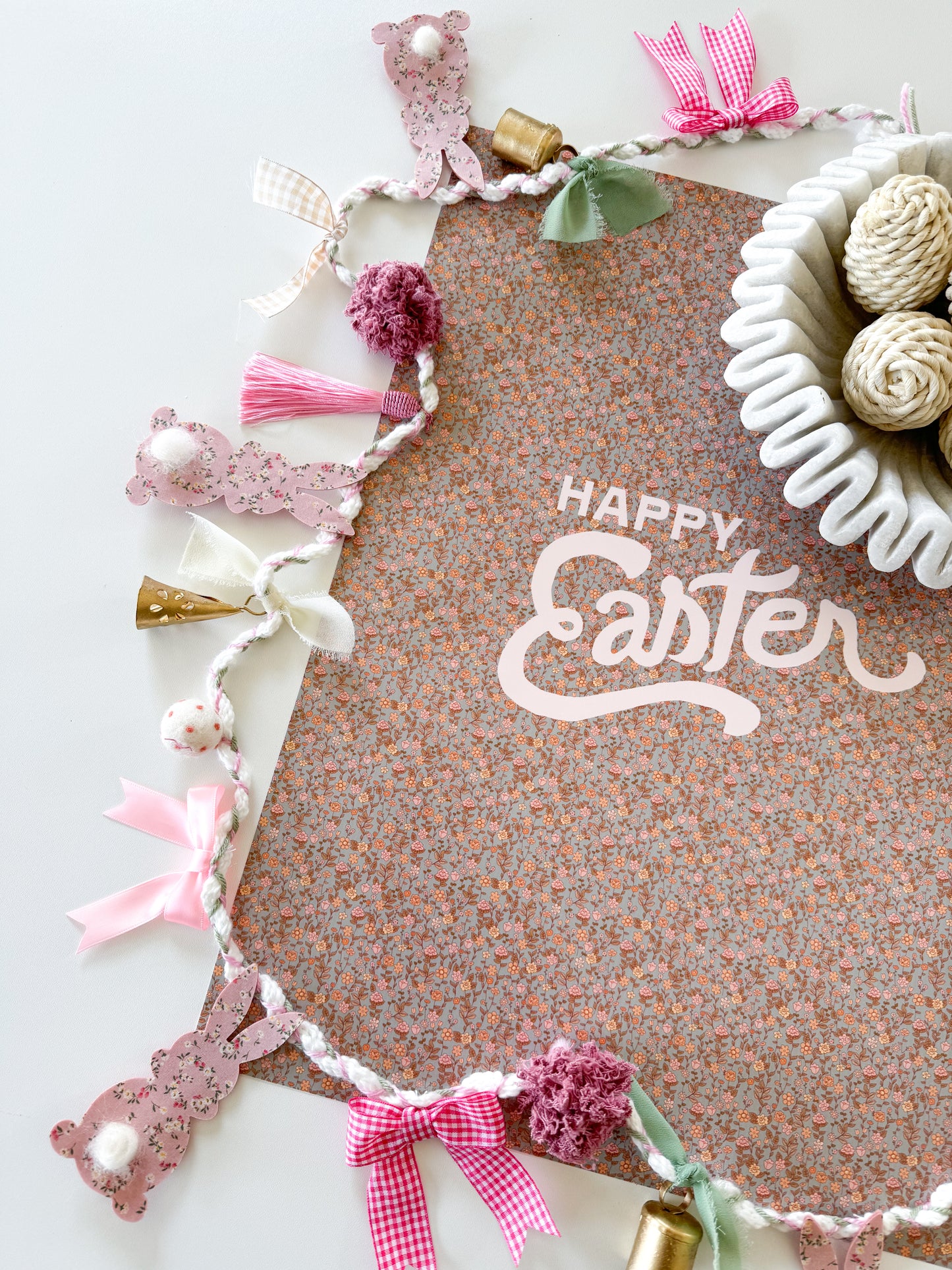 Pink Bunny Garland