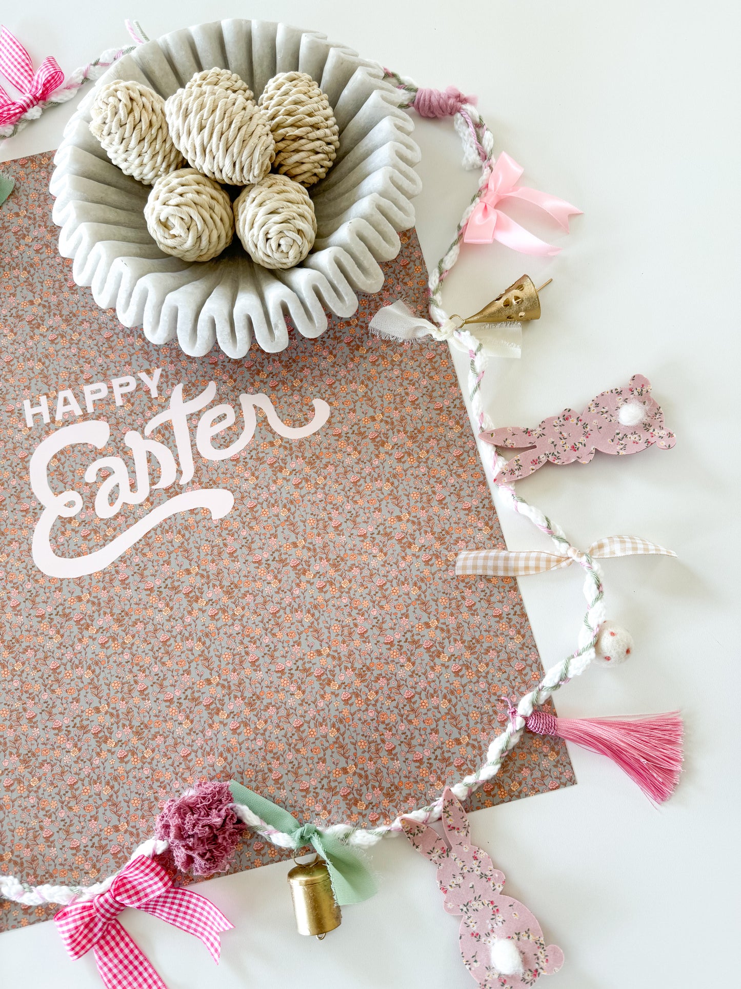 Pink Bunny Garland