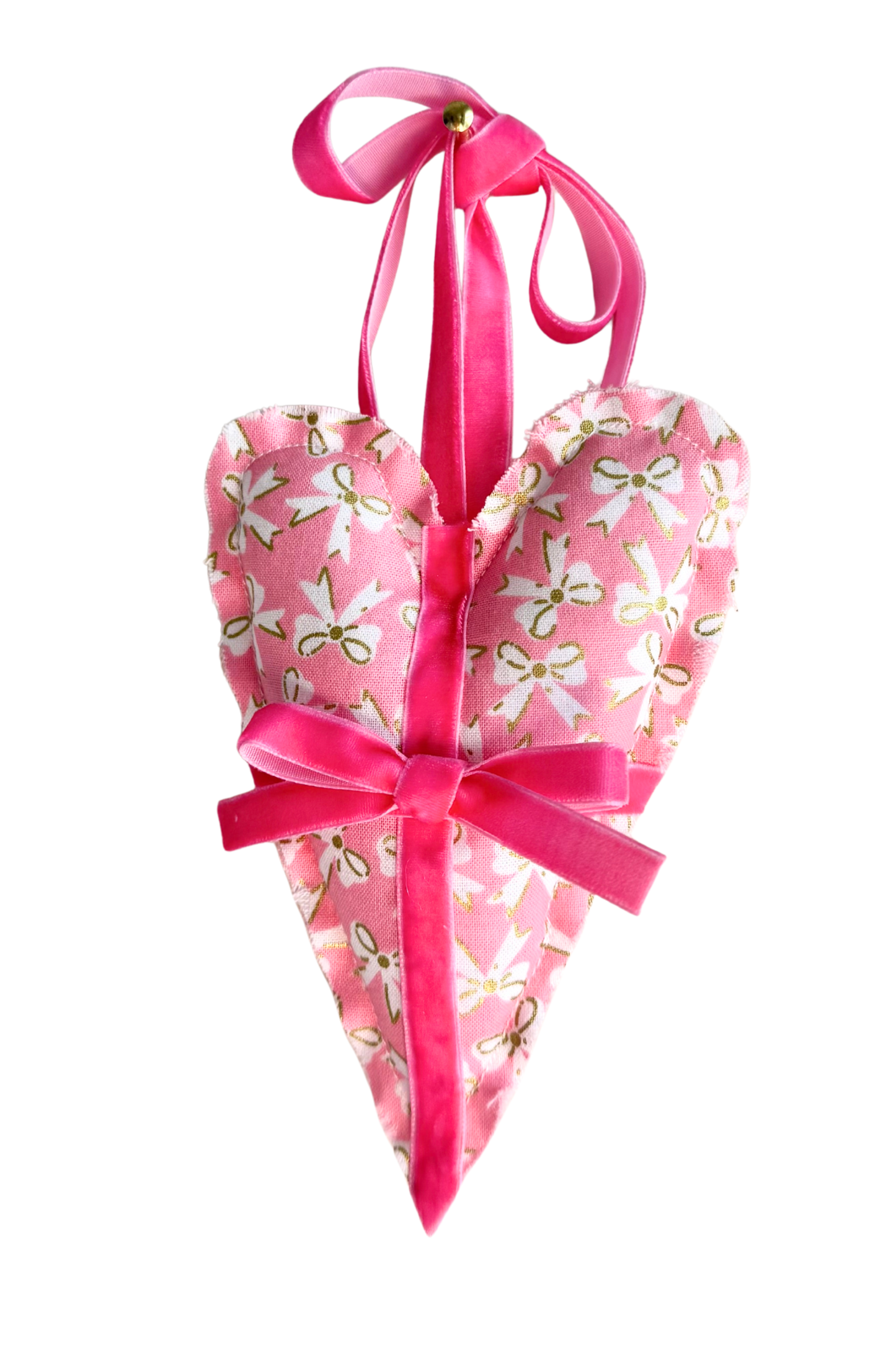 Mini Pink Bow Heart