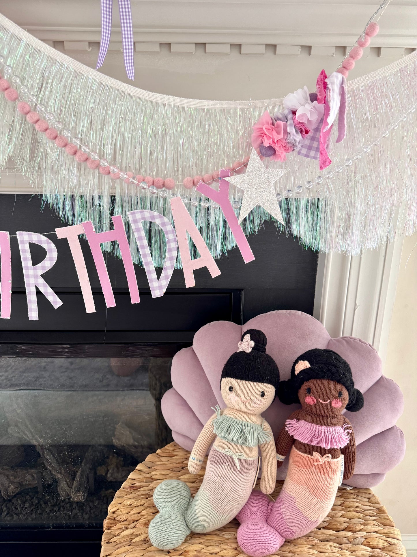 Pink & Purple Happy Birthday Garland