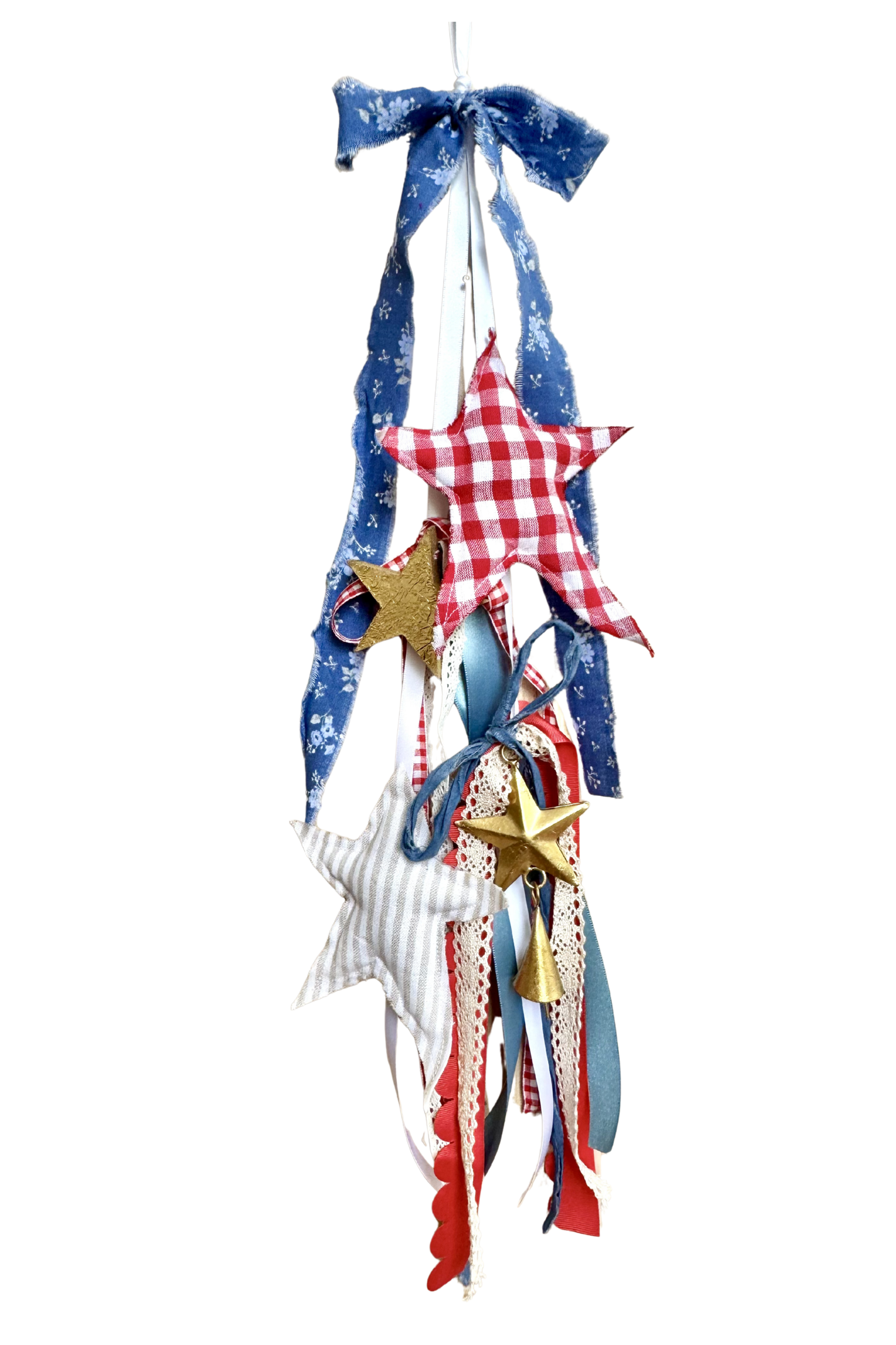 Red & White Star Door Hanger