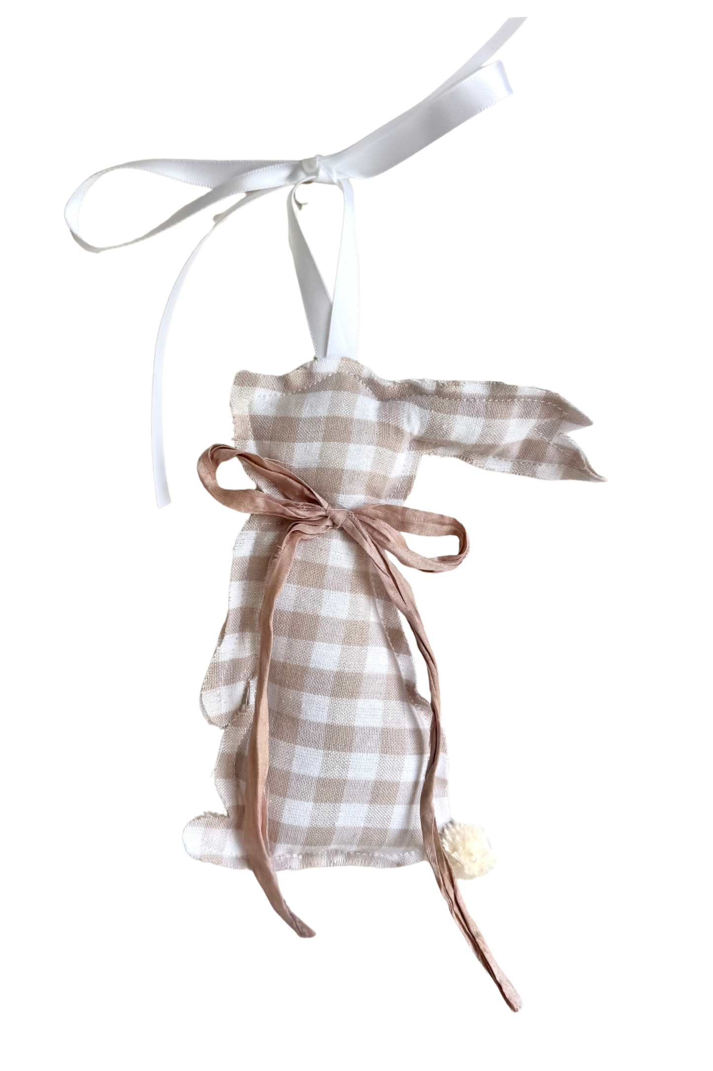 Tan Gingham Bunny
