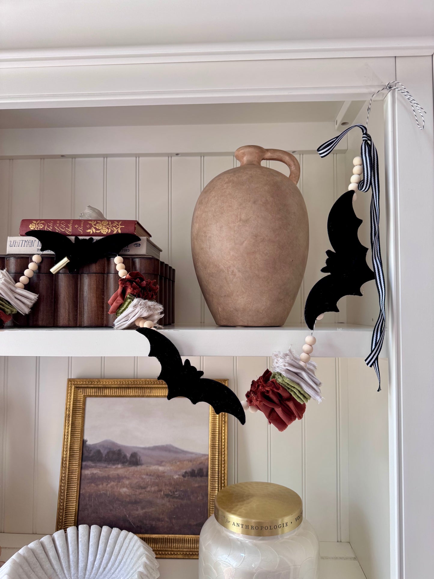 Velvet Bat Garland
