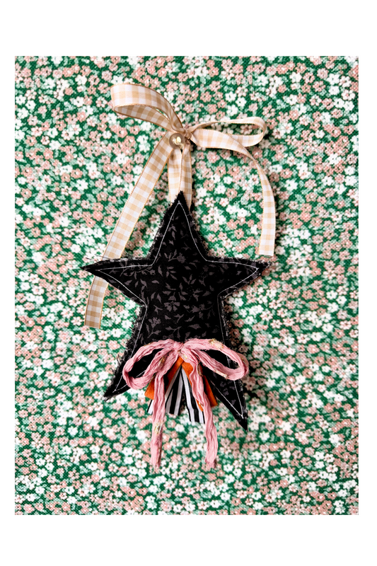 Black Floral Star