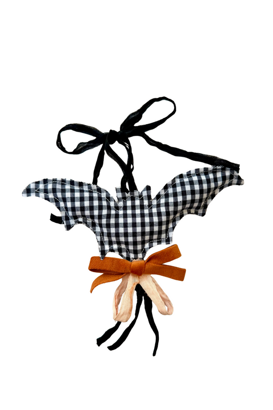 Black Gingham Bat