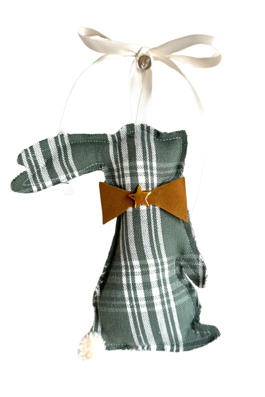 Green Plaid Bunny