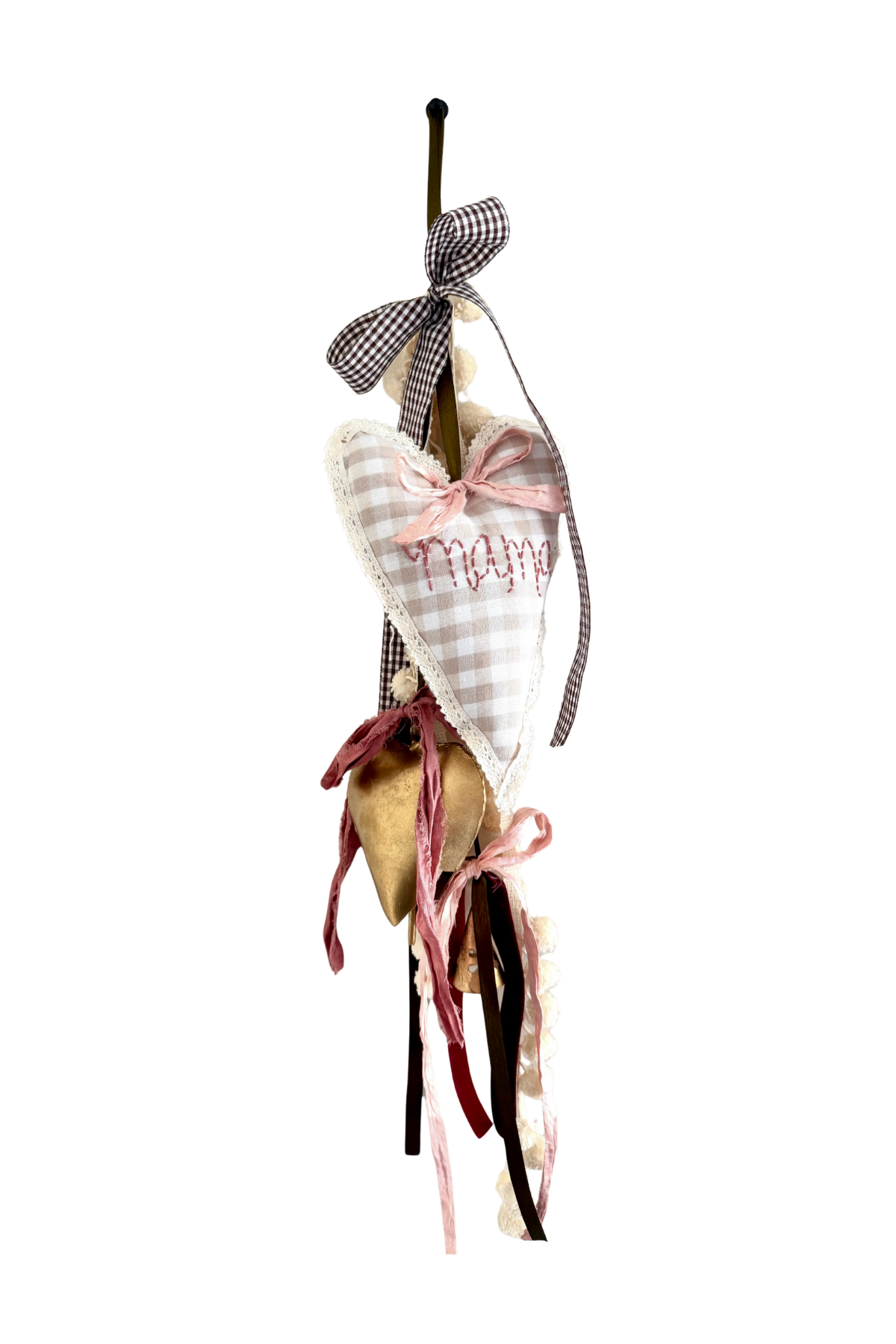 Mama Door Hanger with Heart Bell