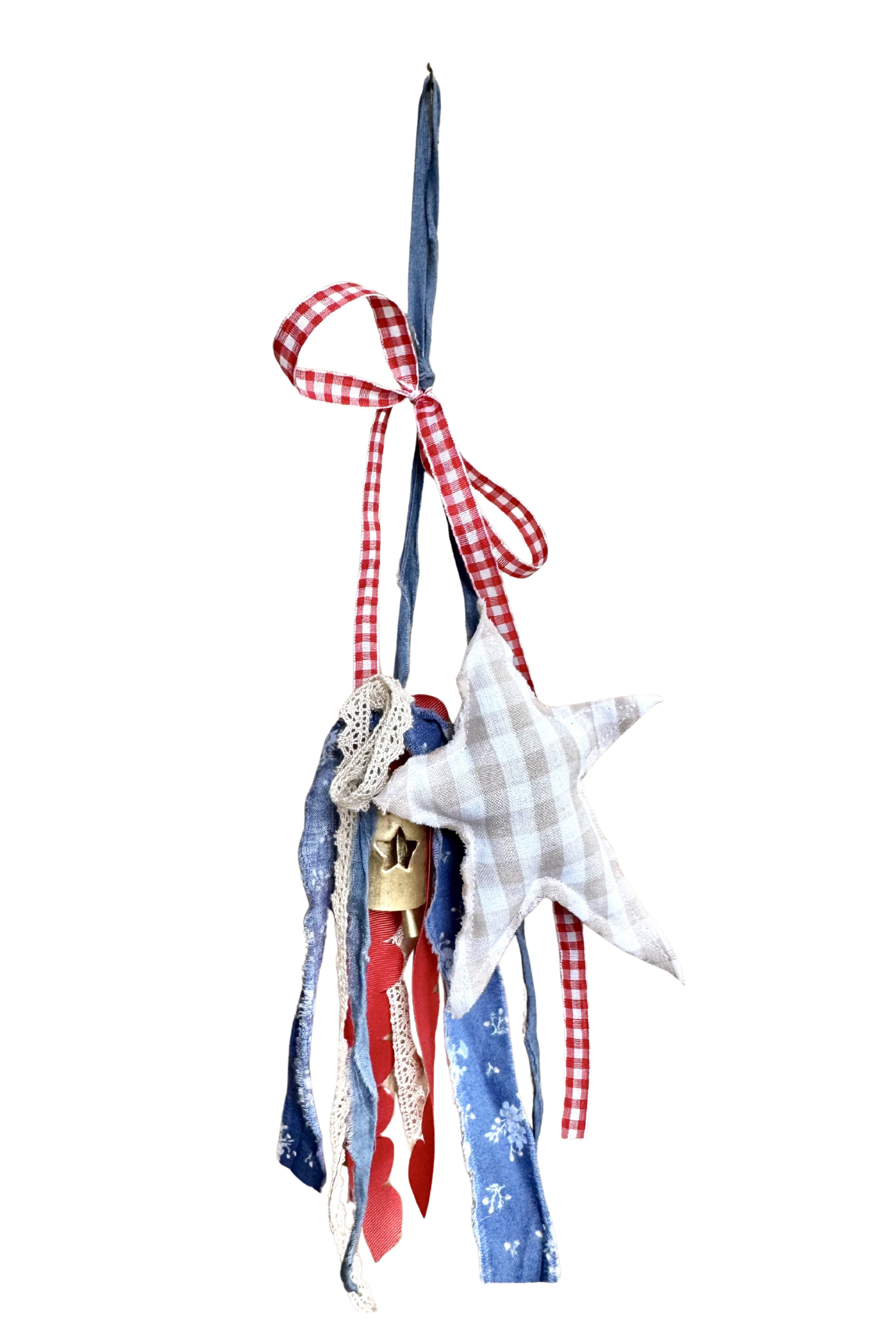 Neutral Gingham Star