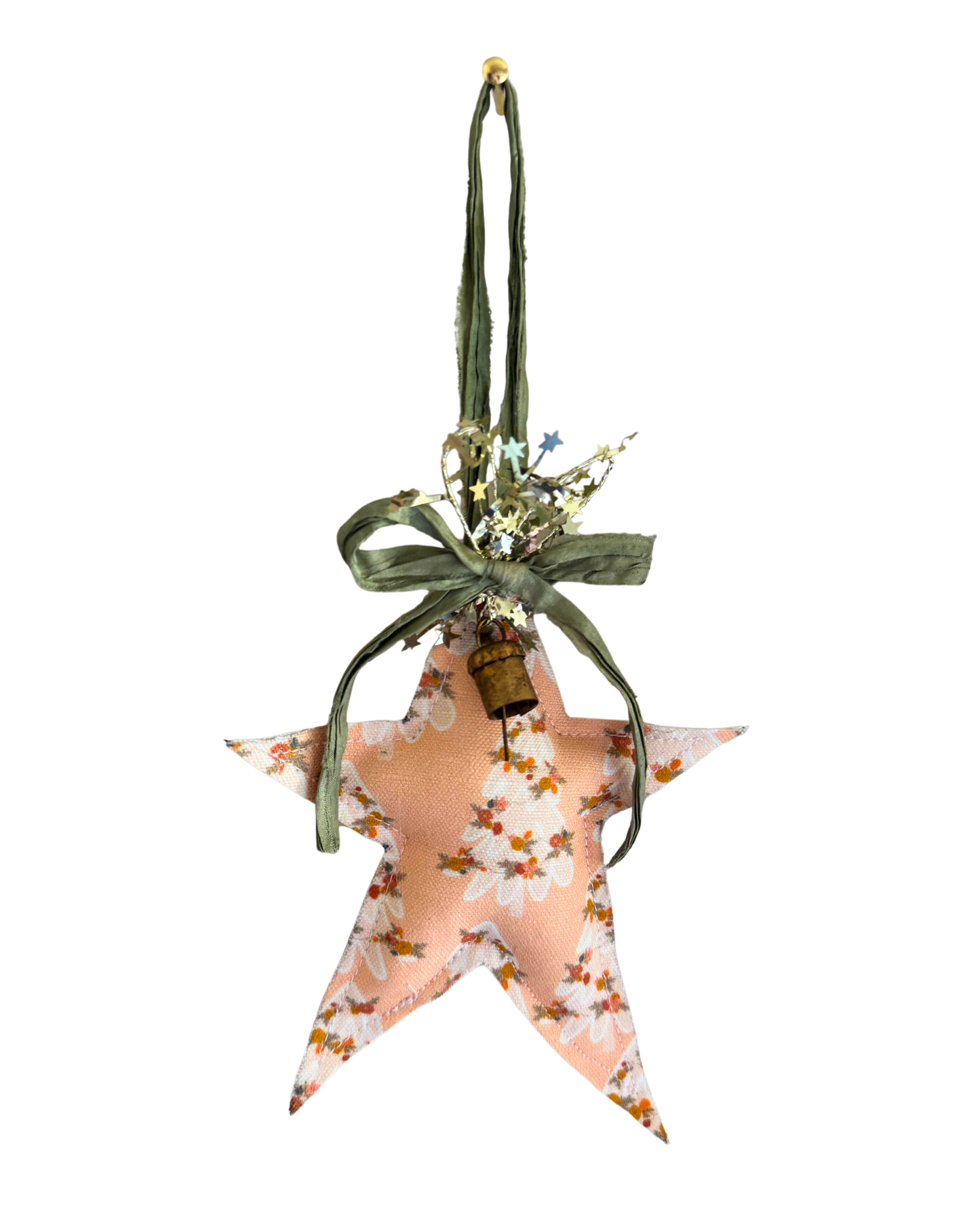 Peach Tree Star Ornament