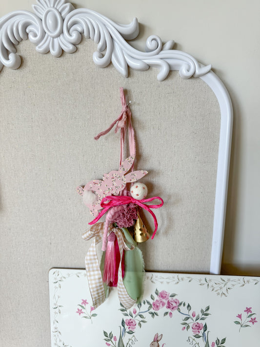 Pink Bunny Tassel with Bell