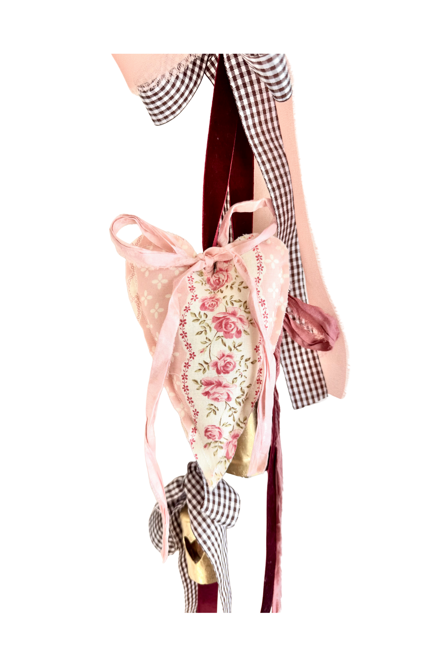 Pink Floral Door Hanger