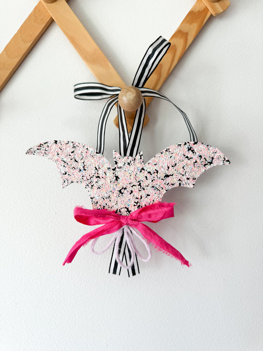 Pink Glittered Bat