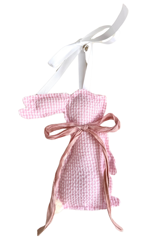 Pink Seersucker Bunny