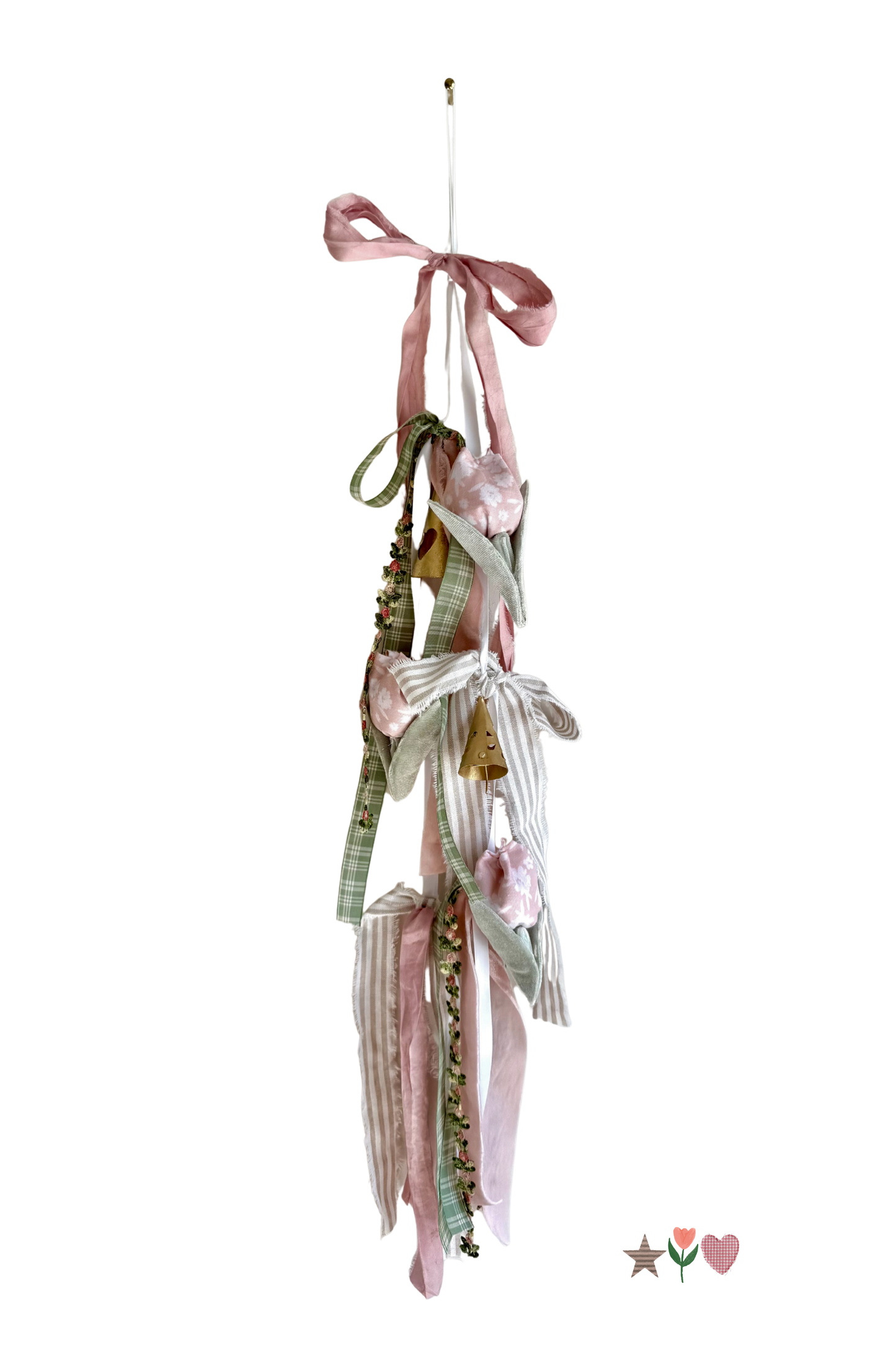 Pink Tulip Door Hanger