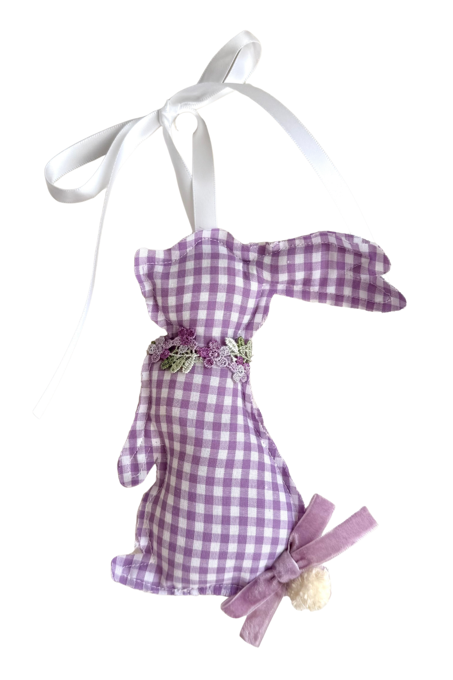 Purple Gingham Bunny