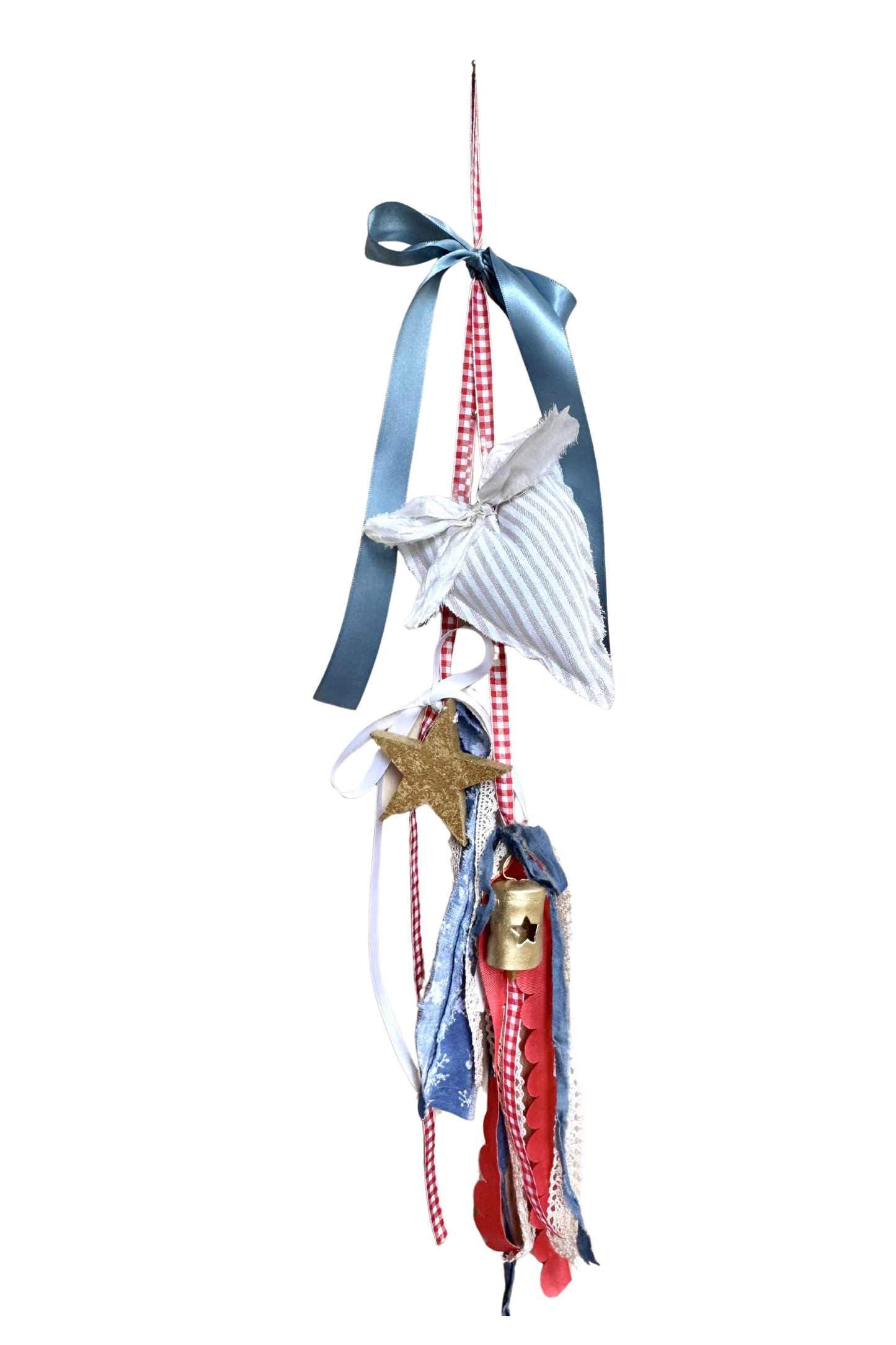 Striped Heart Door Hanger