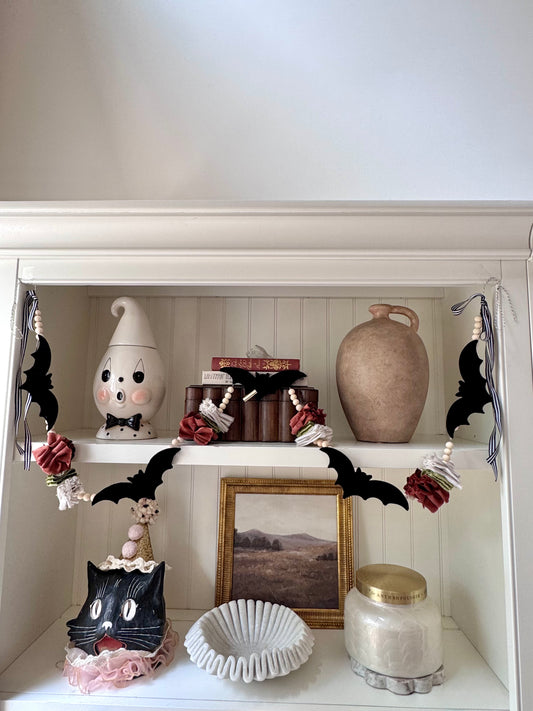Velvet Bat Garland