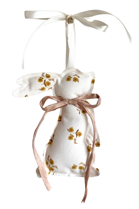 White Floral Bunny #3