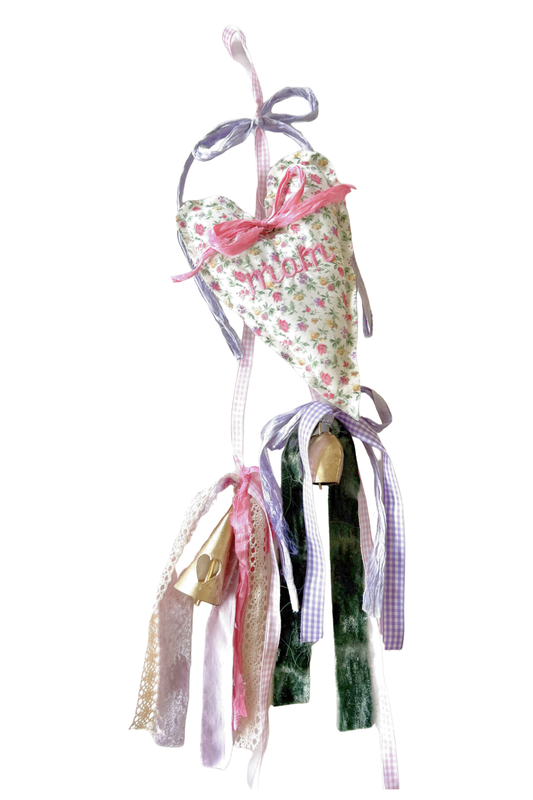 White Floral Mom Door Hanger